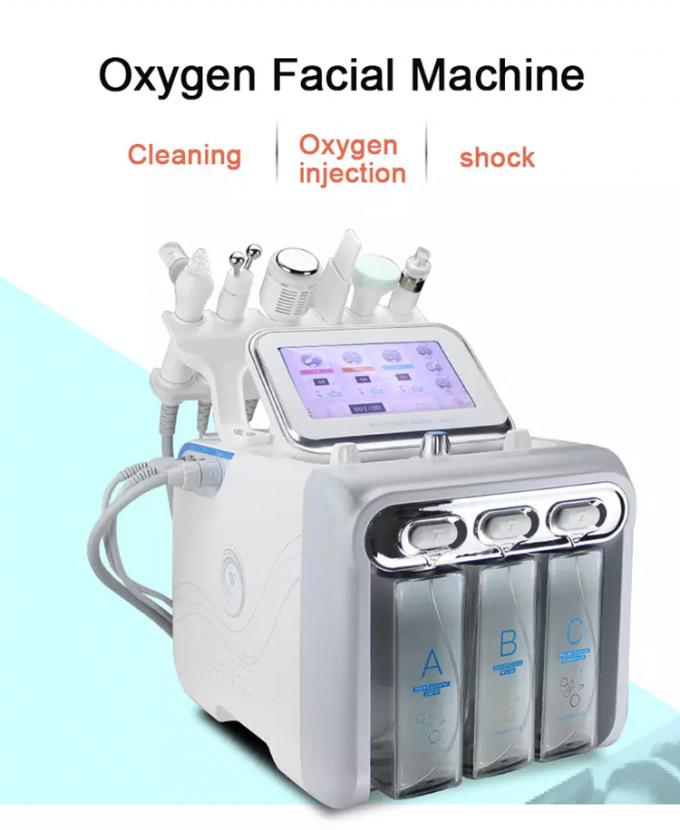 6 물 Dermabrasion를 위한 1대의 작은 거품 산소 치료 얼굴 기계에 대하여